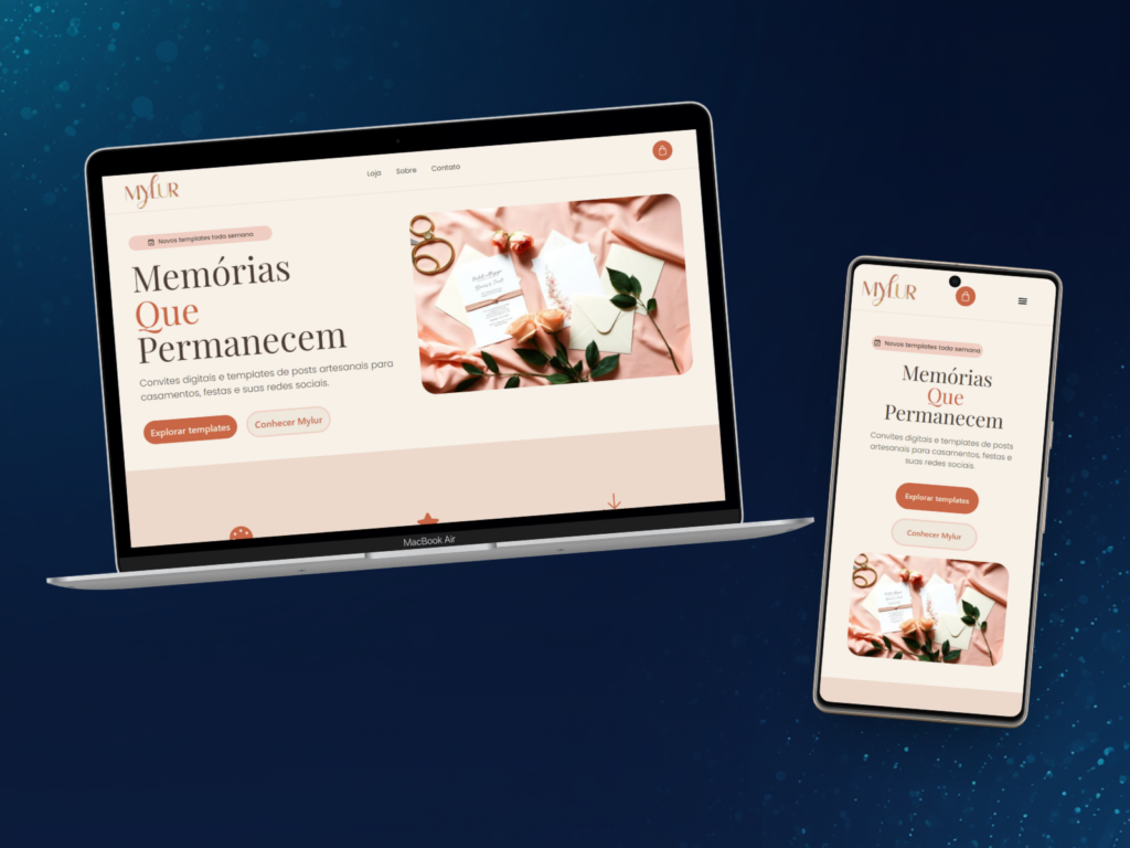 Mockups Site Mylur