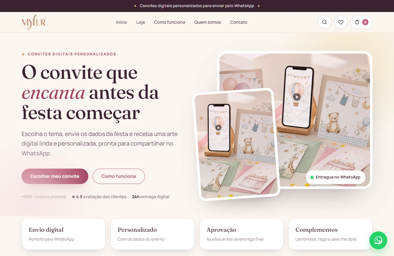 Outro exemplo de site profissional criado pela Stay Off